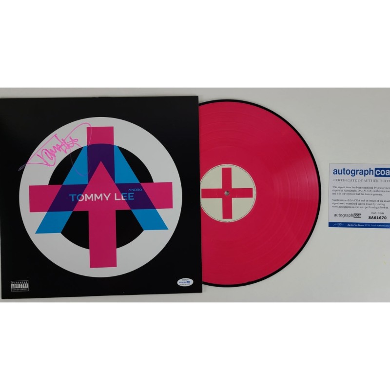 Tommy Lee of Motley Crue Signed Limited Edition Pink Vinyl