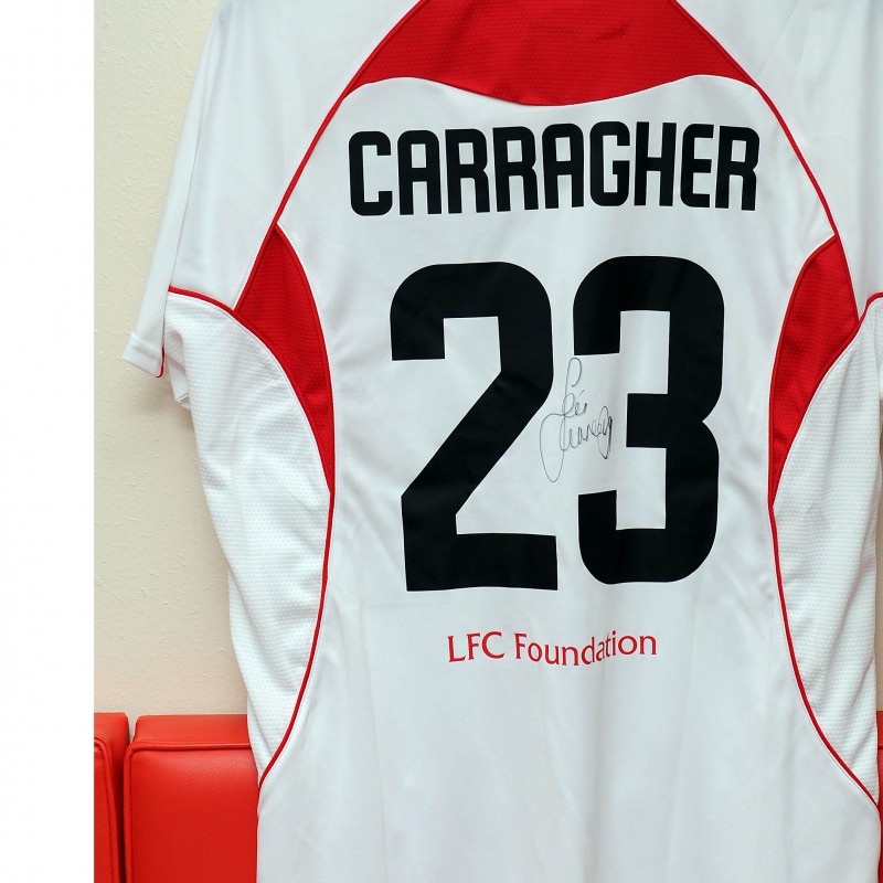 Jamie Carragher's match issued and signed shirt from the All-Star Charity game
