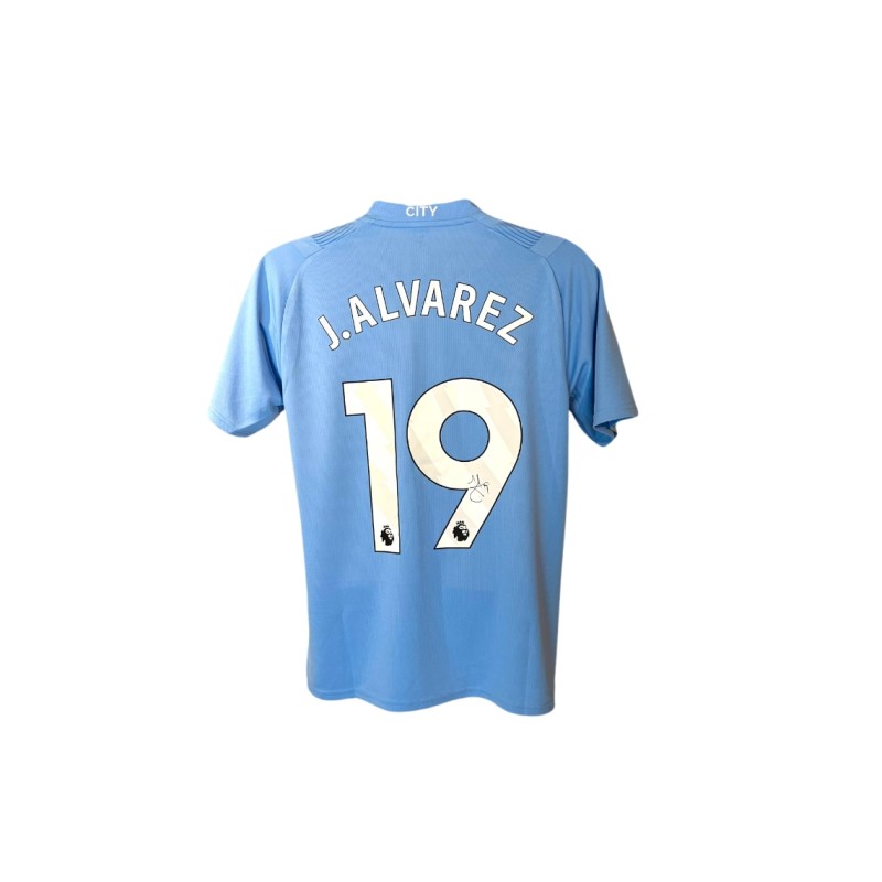 Maglia ufficiale firmata da Julian Alvarez per il Manchester City 2023/24