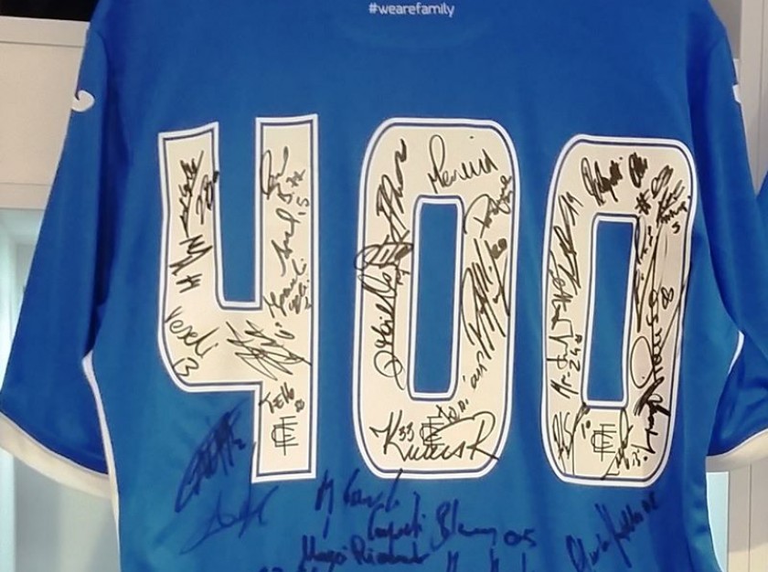 Celebrated Empoli Shirt, 400 Match in Serie A - Signed by the Squad