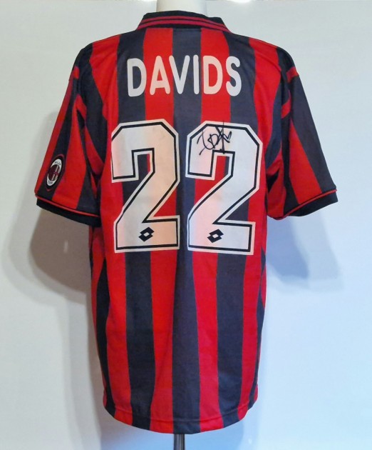 Edgar Davids AC Milan Signed Shirt 