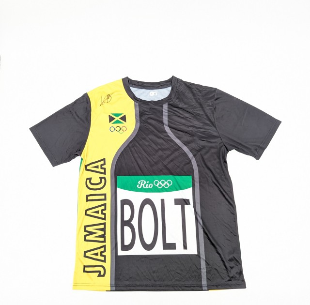 Usain Bolt Signed Team Jamaica Jersey