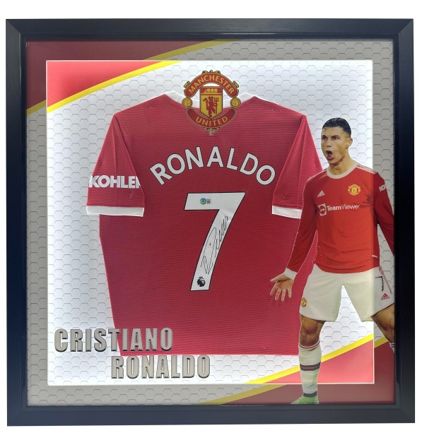 Cristiano Ronaldo's Manchester United Signed and Framed Shirt 