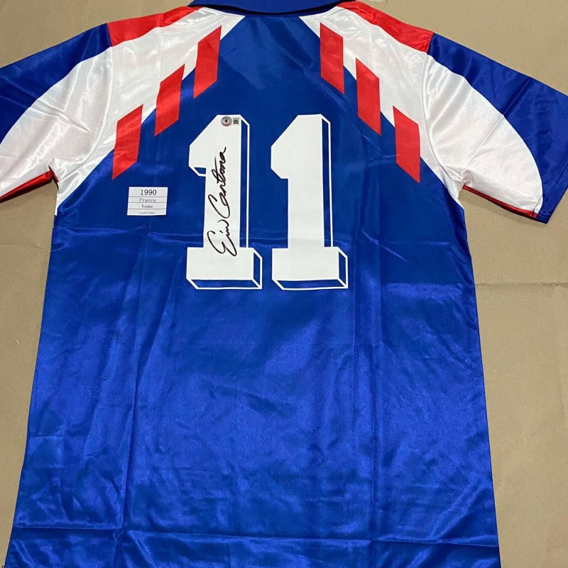 Replica maglia Francia 1990 - Firmata da Eric Cantona  