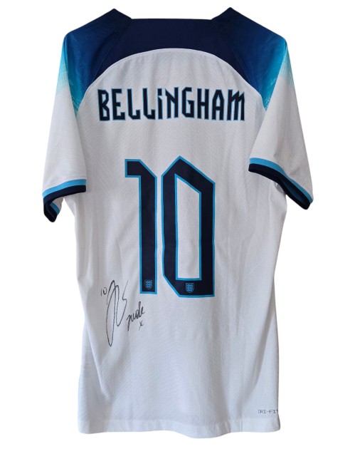 Bellingham's Scotland vs England Signed Match-Issued Shirt, 2023