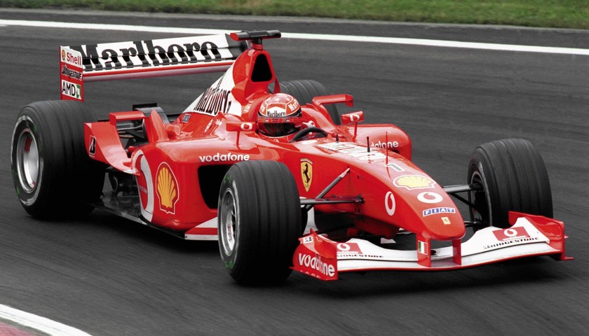 Ferrari Scarf Signed by Michael Schumacher