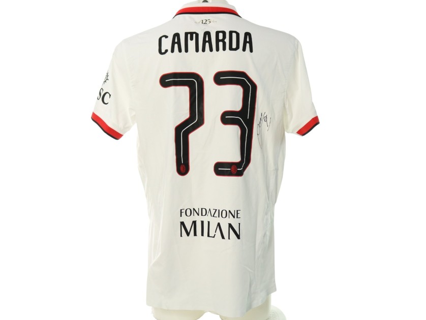 Camarda's Official Milan Signed Shirt, UCL 2024/25 