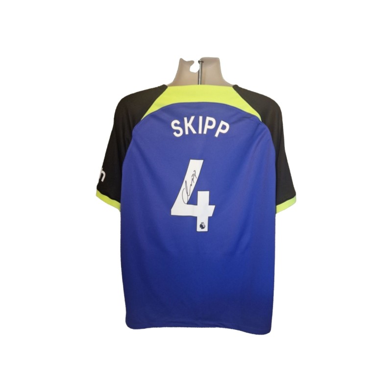 Oliver Skipp Signed Tottenham Hotspur 0fficial 2022-23 Away Football Shirt