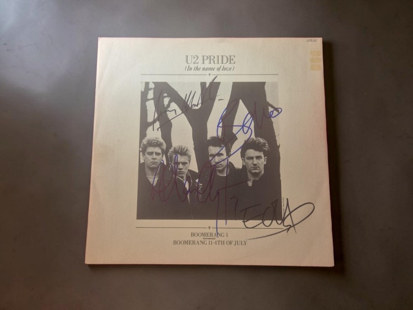 U2 Signed Pride In The Name Of Love Vinyl LP