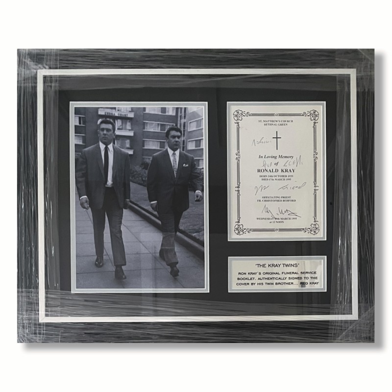 Reg Kray The Kray Twins Signed Display