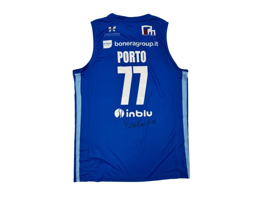 Completo gara Matteo Porto, Germani Brescia vs Olimpia Milano 2024 - Autografato