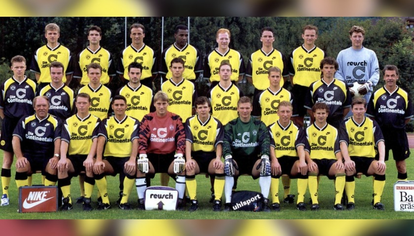 Kree's Official Borussia Dortmund Shirt, 1995/96 - Signed by Kree and Sammer