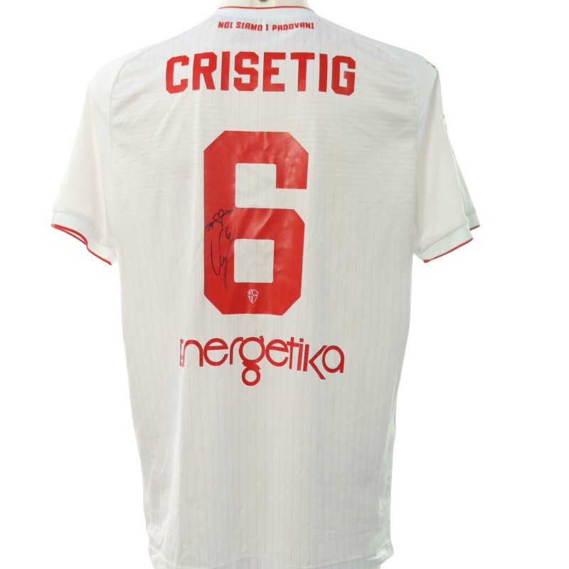 Crisetig's Signed Unwashed Shirt, Padova vs Novara 2024