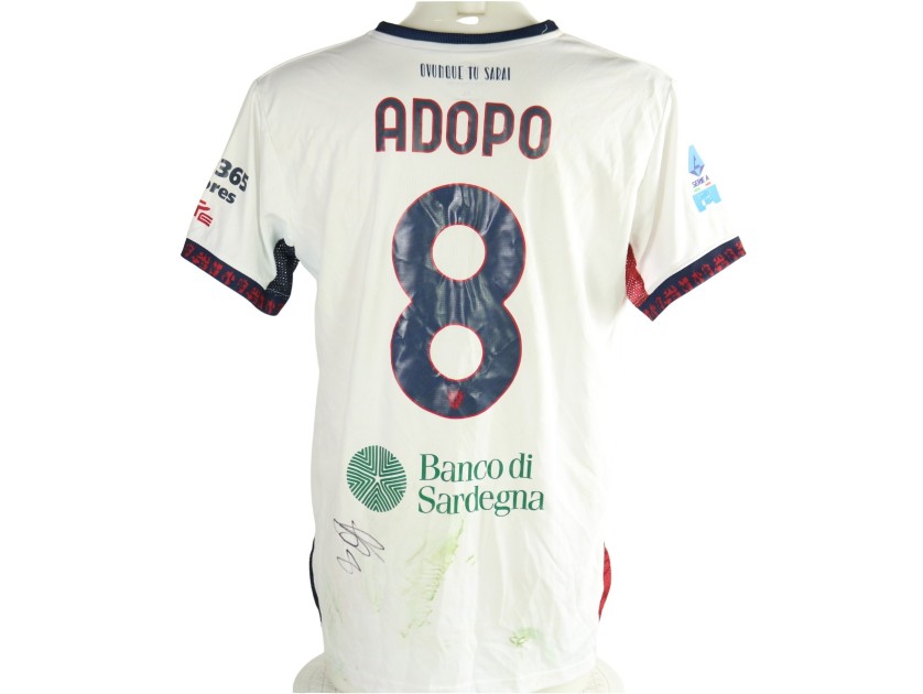 Maglia Adopo Unwashed Sassuolo vs Cagliari, 2026 - Autografata