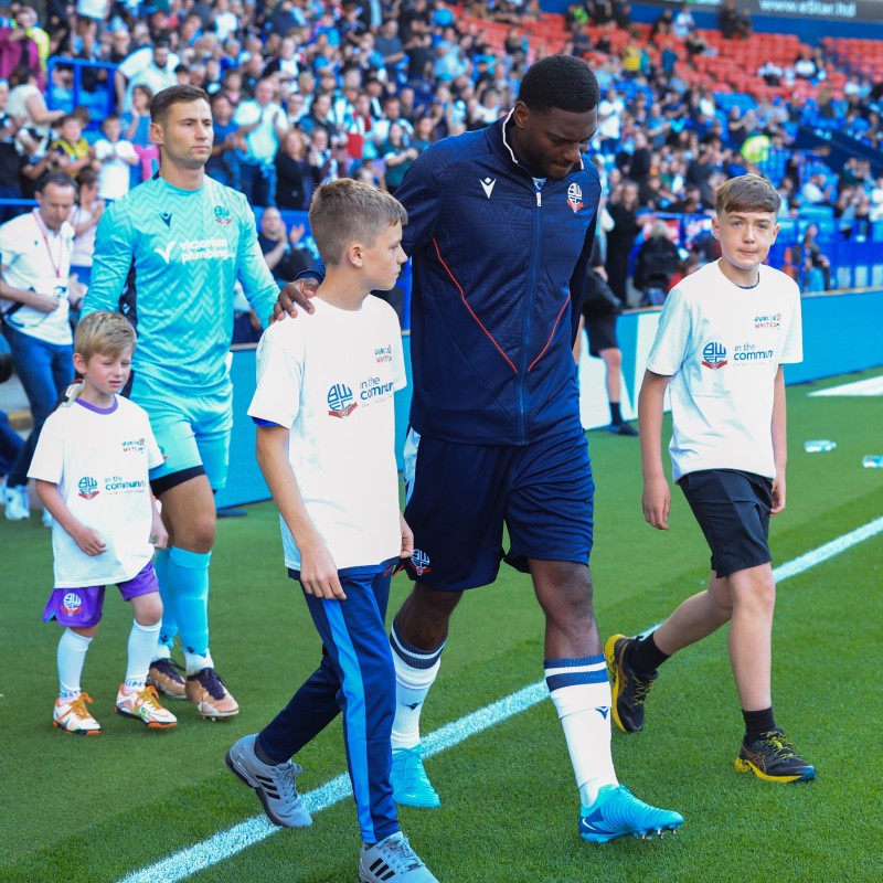 Bolton Wanderers Player Mascot Experience Vs Wycombe 18th April 2025
