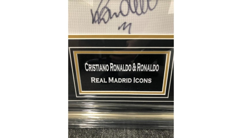 Cristiano Ronaldo signed Real Madrid shirt - framed - GOAT authentic