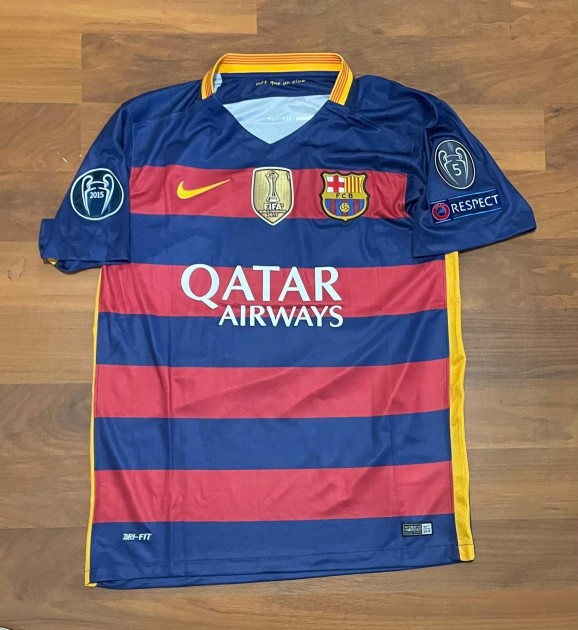 Lionel Messi's FC Barcelona 2015/16 Signed Replica Home Shirt