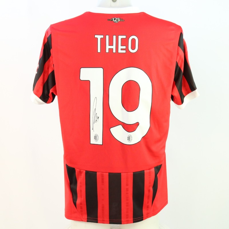 Theo Hernandez's Milan Signed Official Shirt, 2024/25