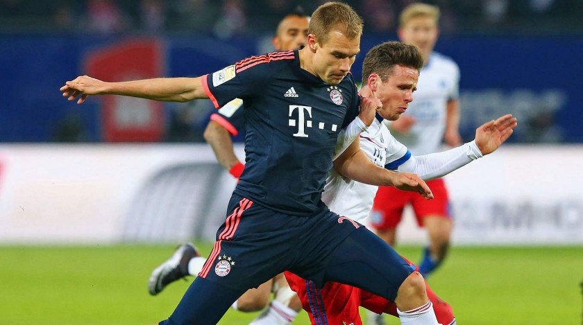 Badstuber's Official Bayern Munich Signed Shirt, 2014/15