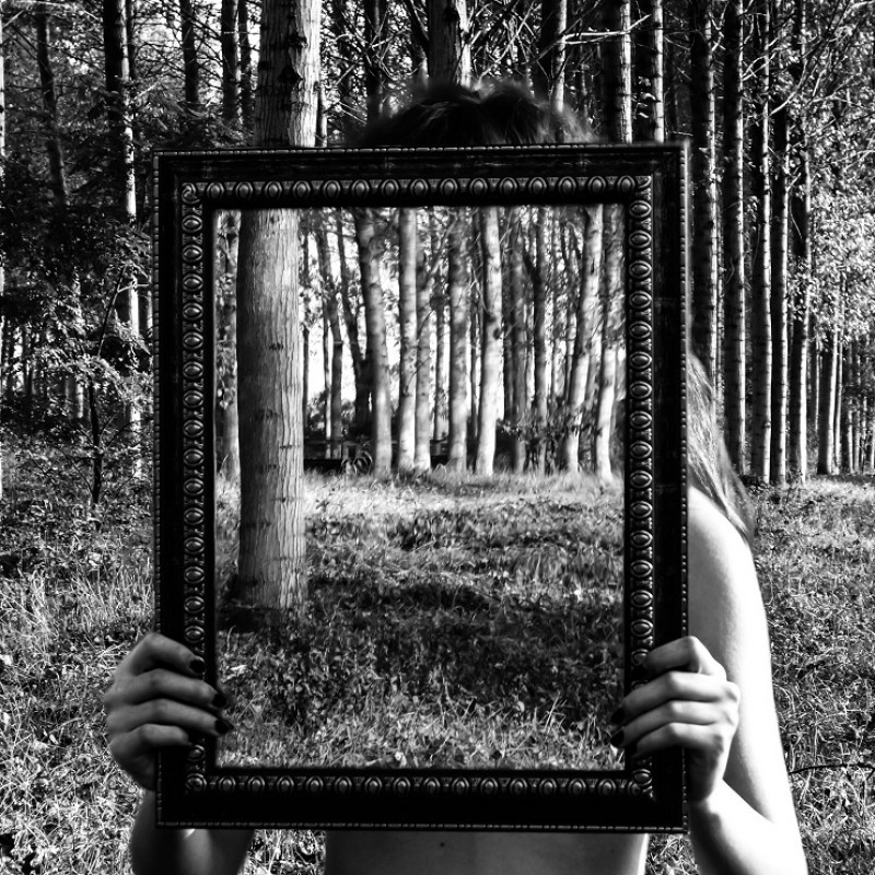"Mirror 8" - digital photography by Ambra Livraga - 40x40 cm