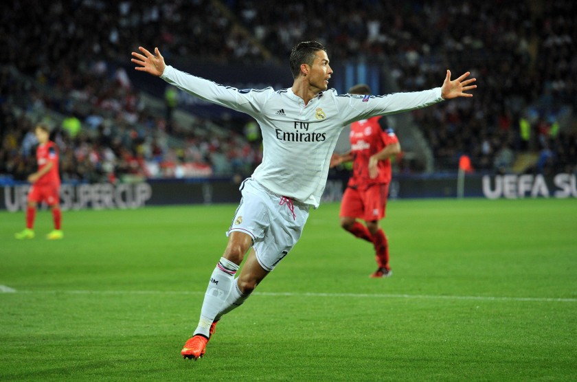 Ronaldo Real Madrid Shirt, Issued/Worn SuperCoppa UEFA 2014