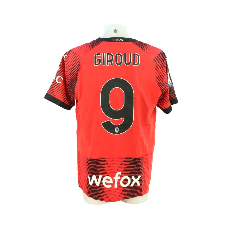 Giroud's Milan Issued Shirt, 2023/24