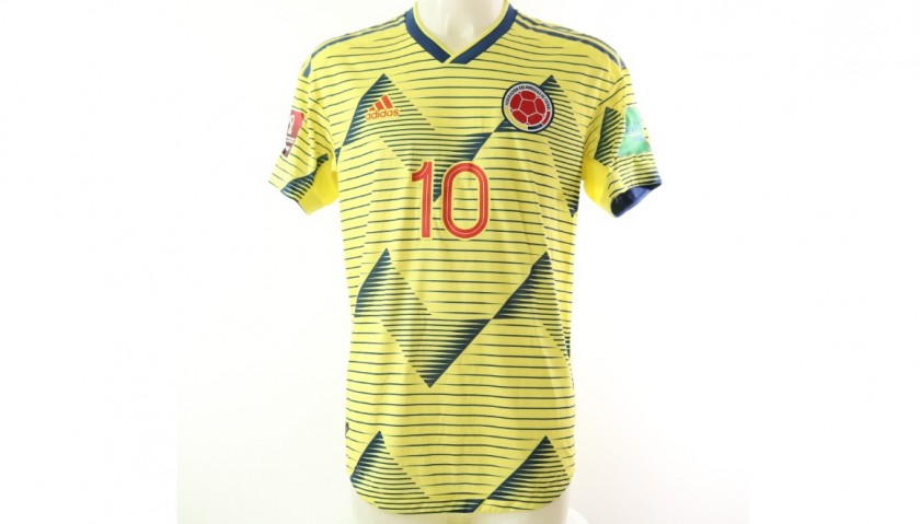 Autographed Colombia National Team Jersey | James Rodriguez #10