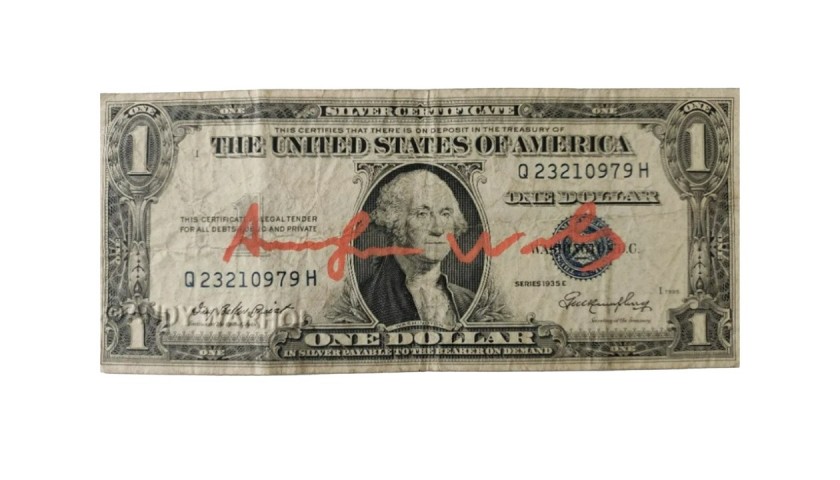 American Dollar Signed by Andy Warhol