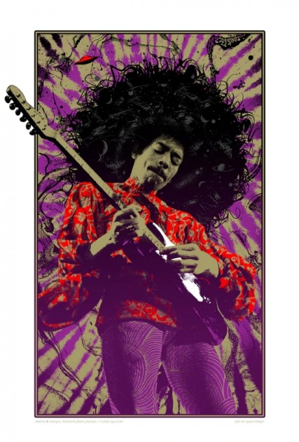 "Jimi Hendrix Purple Haze" by Adam Pobiak