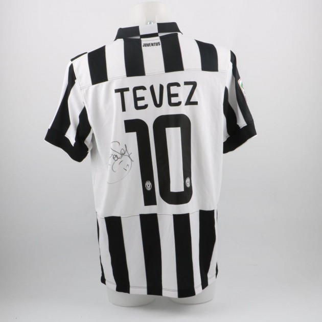 Tevez Juventus official replica shirt, Serie A 2014/2015 - signed