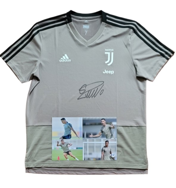 Cristiano Ronaldo's Juventus Signed Training Shirt, 2018/19