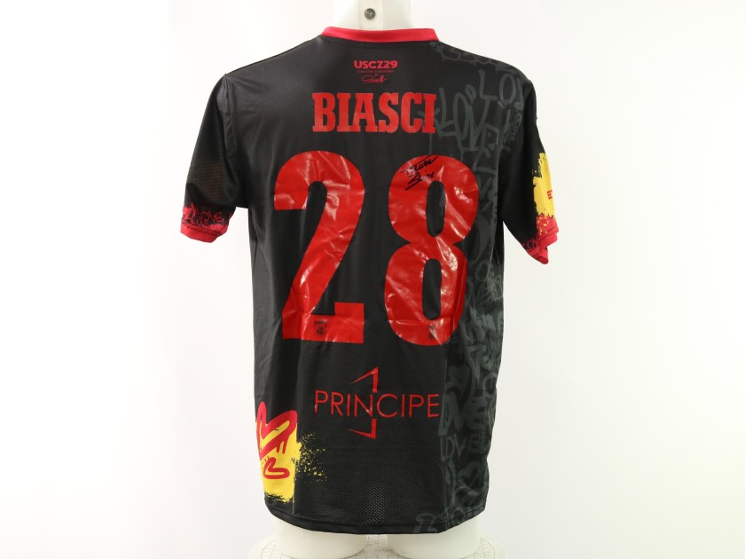 Maglia Biasci autografata Unwashed Catanzaro vs Brescia, 2024 - Limited Edition