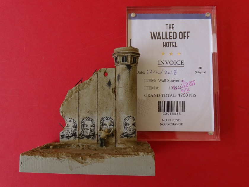 Banksy "The Walled Off Hotel" Sculpture