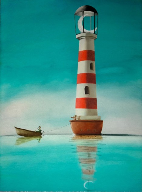"Il Faro Viaggiante" artwork by Diego Santini
