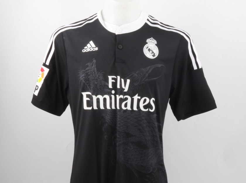 Benzema Real Madrid Match Issued/Worn Shirt, Liga 2014/15 - Signed