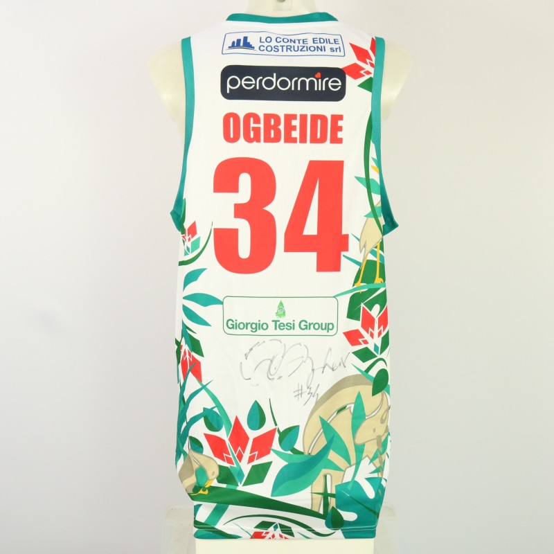 Ogbeide's Signed Unwashed Kit, Dolomiti Energia Trentino vs Estra Pistoia 2024