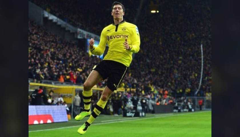 Lewandowski's Official Borussia Dortmund Signed Shirt, 2012/13