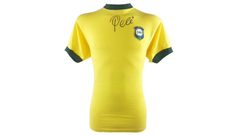 BRAZIL Jersey *1968* ORIGINAL Retro Athleta Official Pelé - 2 stars before  WC70