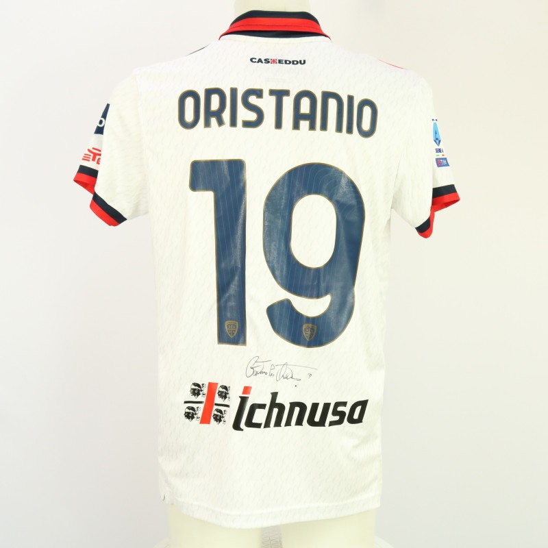 Maglia Oristanio unwashed Genoa vs Cagliari 2024 - Autografata