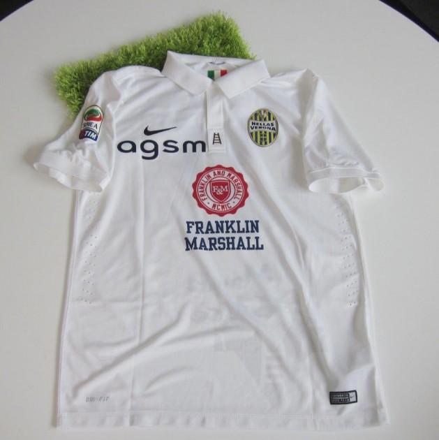 Fernandinho Hellas Verona match issued shirt, Serie A 2014/2015