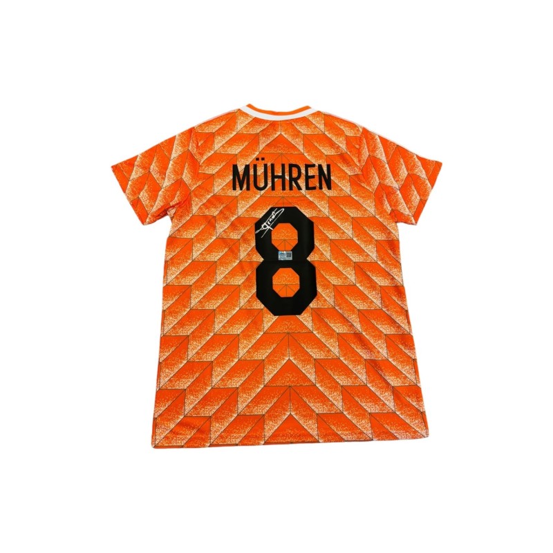 Arnold Muhren Netherlands 1988 Signed Home Shirt