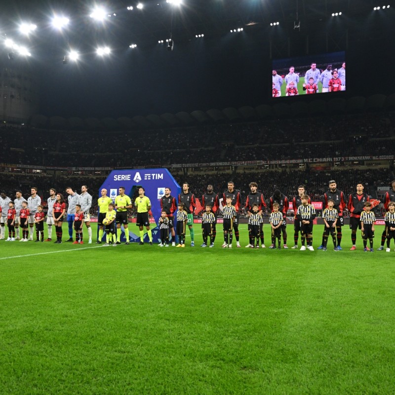 Take the field as Mascot at the match - Milan vs Juventus in Serie A