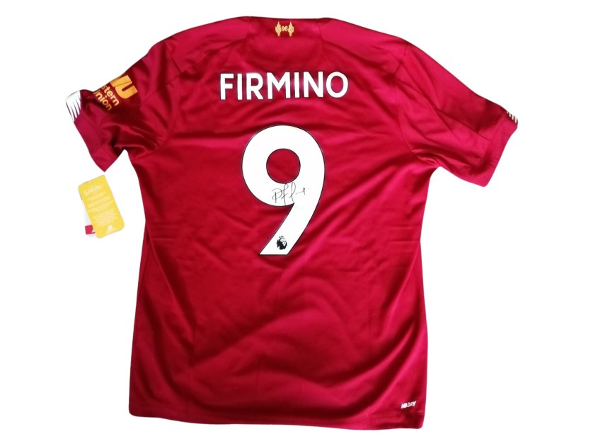La maglia firmata da Robert Firmino per il Liverpool 2019/20