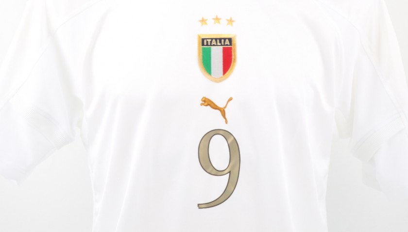 Gilardino Italy U-21 Match issued/worn Shirt, Euro U-21 2004