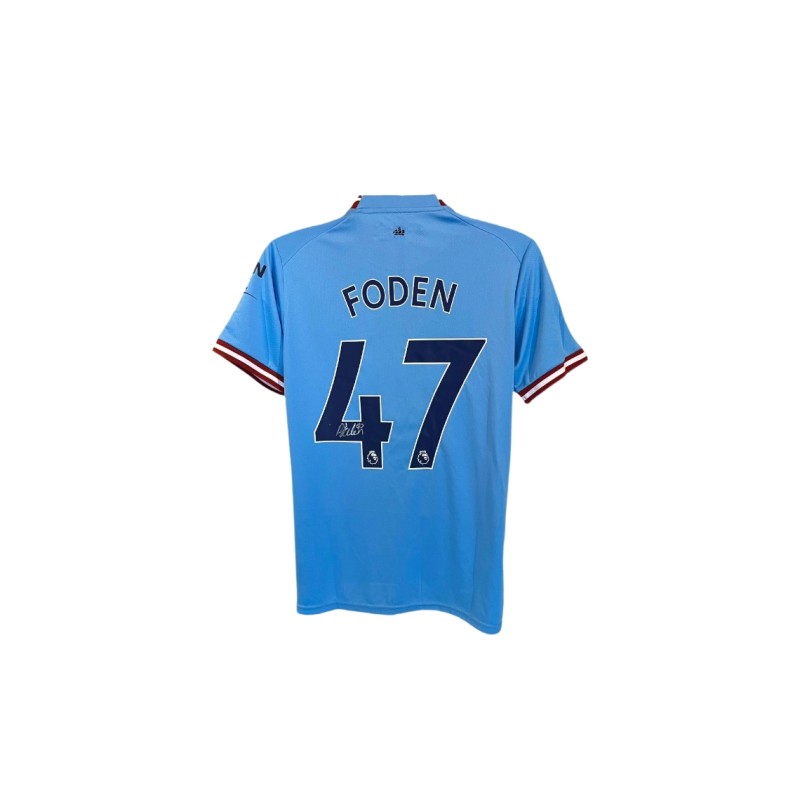 Maglia ufficiale firmata da Phil Foden per il Manchester City 2022/23