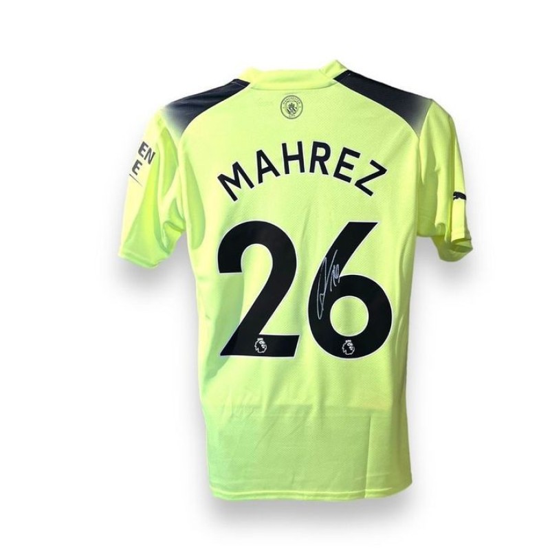 Maglia third ufficiale Mahrez Manchester City, 2022/2023 - Autografata