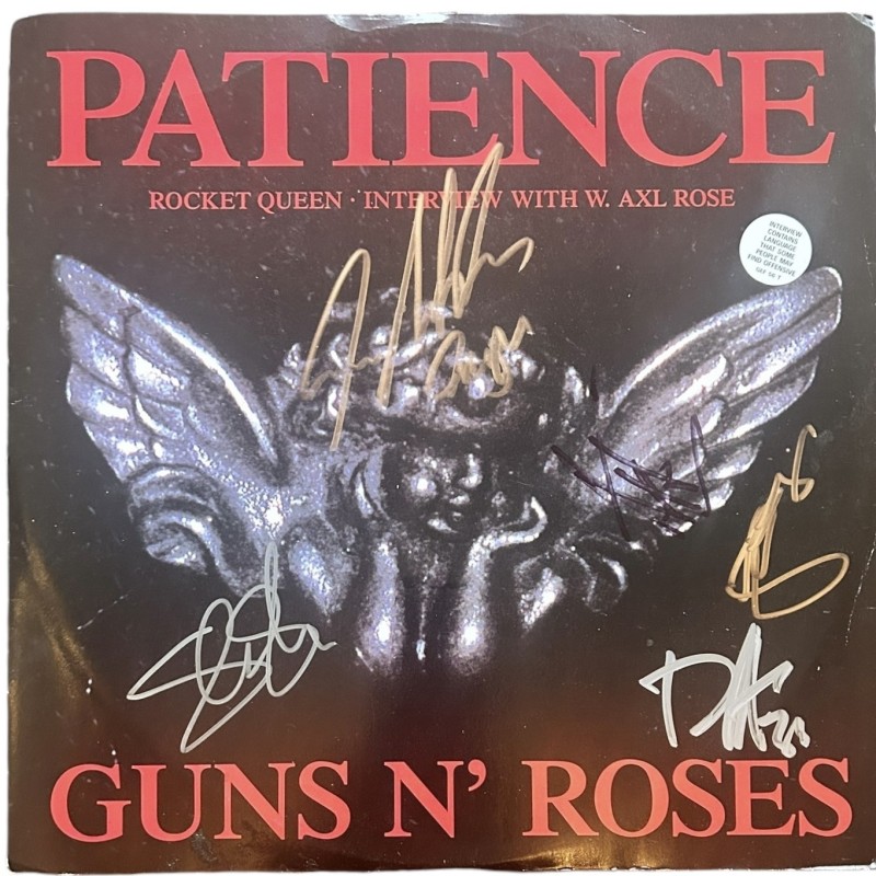 Vinile 12" Patience firmato dai Guns N' Roses 