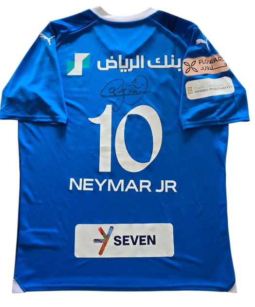 R - Neymar Jr's Al Hilal Signed Match-Issued Shirt, 2024/25