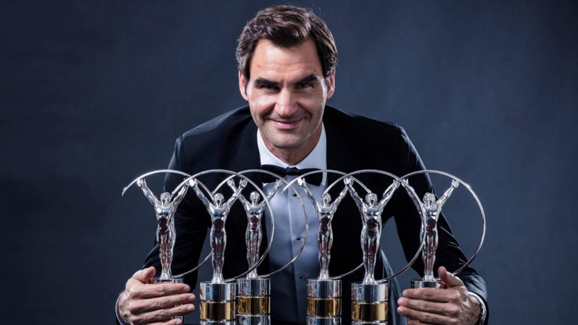 Official Laureus Shirt - Signed by Roger Federer