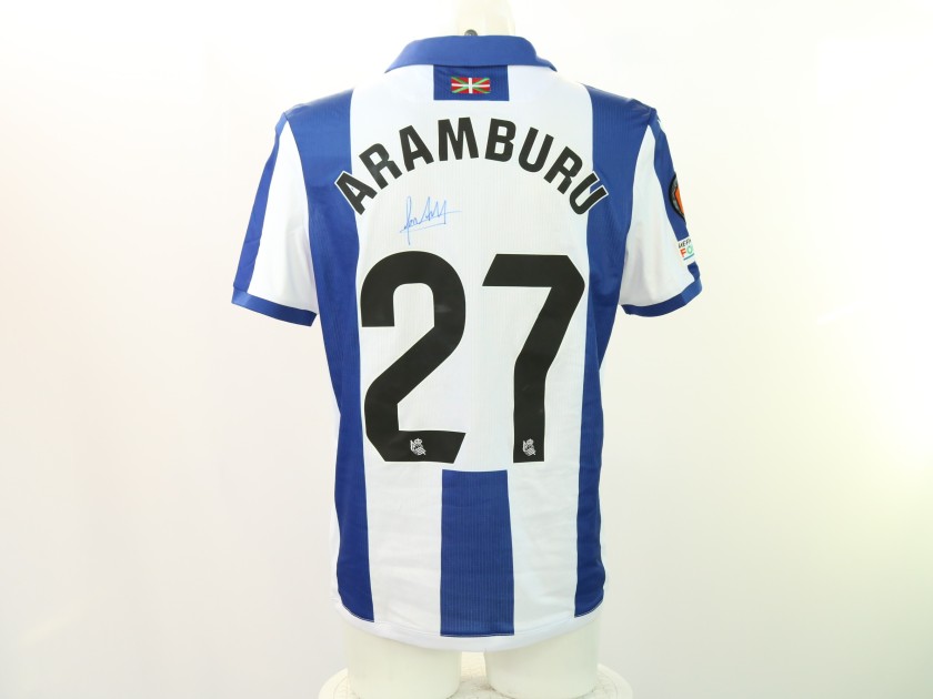 Aramburu's Real Sociedad vs Ajax Signed Unwashed Shirt, Europa League 2024